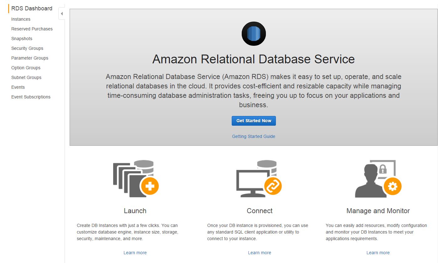 AWS RDS を立ち上げる